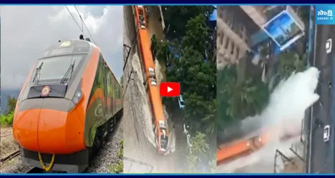 Vande Bharat Express Runs Through Flooded Tracks 1
