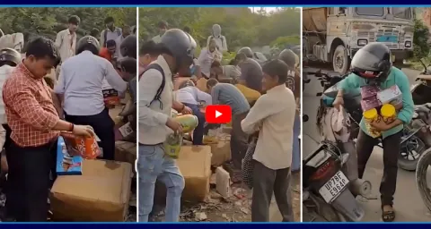 People Rush For Expired Chocolates Dumped In Trash 1