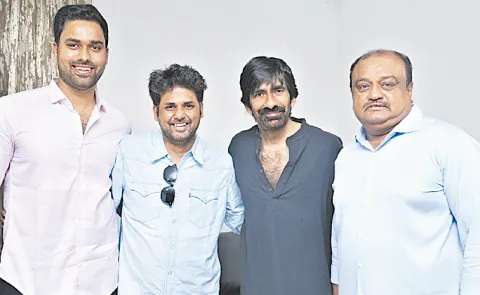 Laxman and Srini meeting Ravi Teja