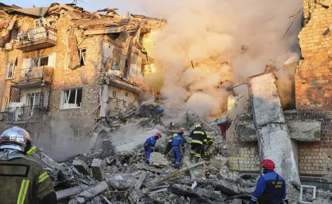 Russian forces on Friday resumed their drone barrage of Ukraine