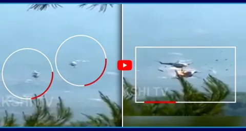 2 Fire Helicopters Collide Mid Air While Battling Greece Wildfires 1