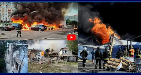 Russian Drone Strikes Ravage Kyiv 1