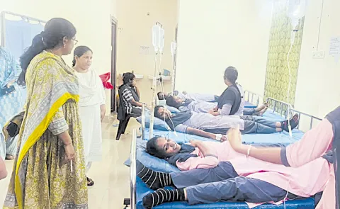 62 students of private college hostel taken ill in East Godavari