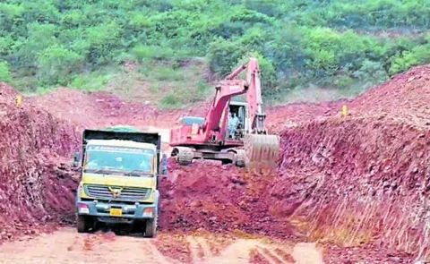 Illegal mining resumes with heavy machinery 