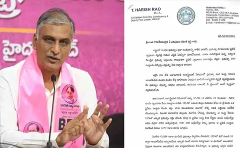 Harish Rao open letter to CM Revanth