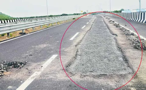 Quality defects in the construction of NH 563