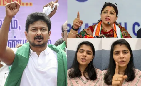 Chinmayi And Kushboo Angry Udhayanidhi Over Trisha Remarks