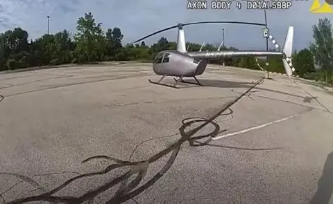  69 Year Old Man In US Flies Helicopter To Shop Goes Viral