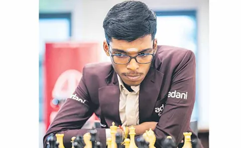 Praggnanandhaa at the top