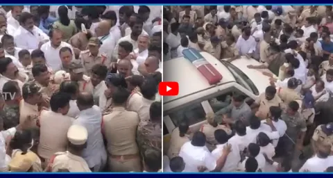 High Tension In Jammalamadugu YSRCP MLC Ramasubba Reddy Arrest  1