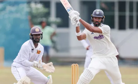 IND vs SL Warm-up Match Day 2 Lunch: Devdutt Padikkal Slams Century