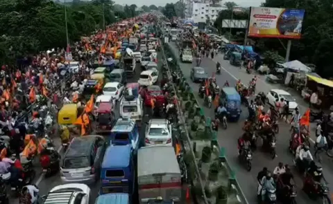 Heavy Rush of Dak Kanwar Yatris in Haridwar
