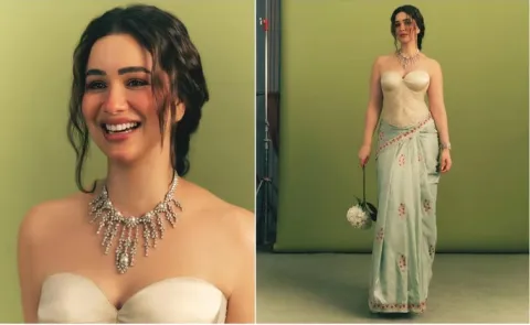 Sara Tendulkar redefined modern Indian glamour in pastel green Banarasi saree 12