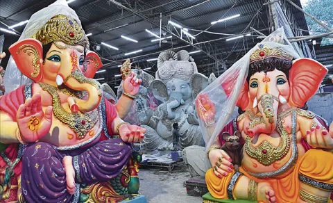 High price hike Ganesh idols in hyderbad