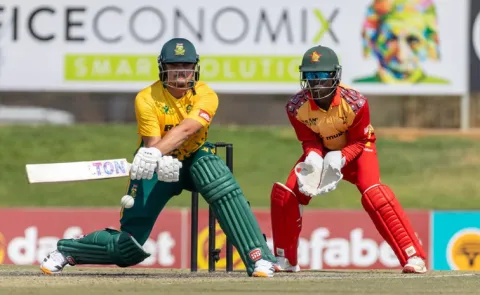 Lhuan-Pretorius Career Best Knock-SA-Won-by-43 Runs-Vs ZIM-Tri Series