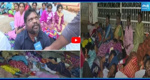 Tension at Marikavalasa Tribal Hostel.. Protest Continues Overnight 1