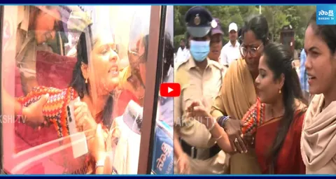 High Tension In Visakha Naga Malleswari Arrest 1