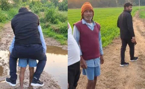 Patwari Rides On Elderly Man Back To Cross River