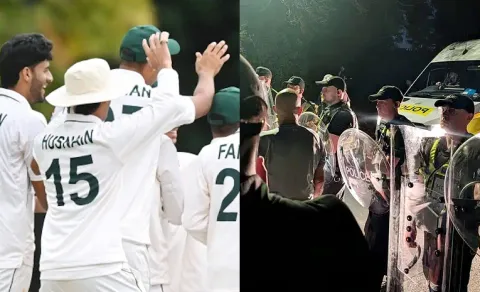 Pakistan Team Mistaken For Asylum Seekers In UK By Anti-Immigrant Protestors7