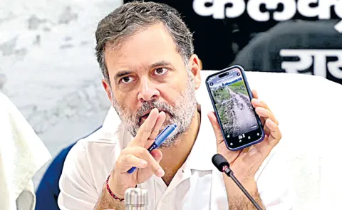 Rahul Gandhi highlights the poor state of PMGSY roads in Raebareli