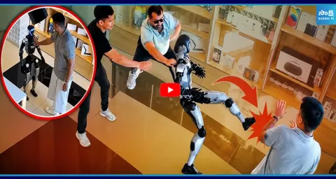Russia Robot Kicks Man After He Pushes It 1
