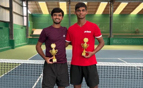 Naishik-Reddy-Prabir Chavda-Runner-up-Belagavi-Tennis Tournament