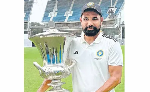 Mohammed Shami played a key role in East Zone team winning the Duleep Trophy