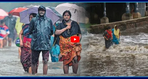 Heavy Rain In Lashes Vijayawada City 1