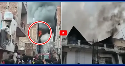 Huge Fire Accident In Delhis Swaroop Nagar 1