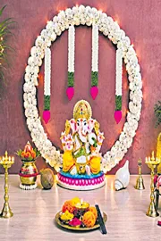 Vinayaka Chavithi Background Decoration9