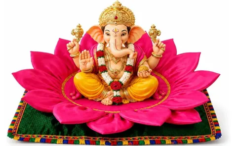 Ganesh Chaturthi 2026: decorative mats and Ganesh Ashana10
