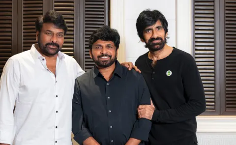 Chiranjeevi, Ram Charan Met Irumudi Team And Congratulated Them On Success