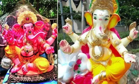 Eco Friendly Celebration Rent Fibre Ganesh Idols