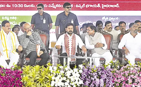 CM Revanth Reddy Lays Foundation Stone For Arya Vysya Atma Gourava Bhavanam