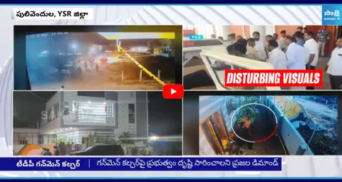 TDP Leaders Gunmen Overaction In Pulivendula  1