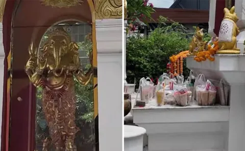 Thai Creator Shows What Devotees Offer Lord Ganesha In Bangkok Goes Viral9