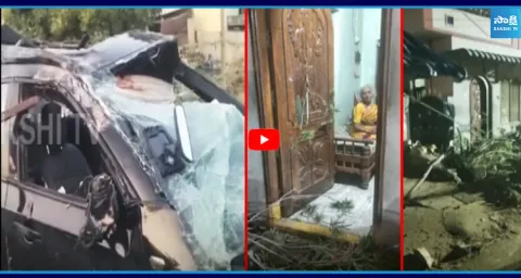 Car Crashes Into Hotel in Anantapur Young Woman Dead, 3 Seriously Injured 1