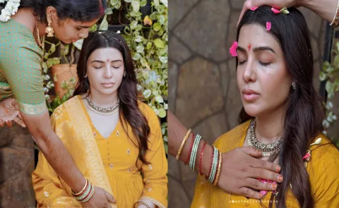 samantha Seemantham Special eye On Sri Chakra Pooja in srividya tradition