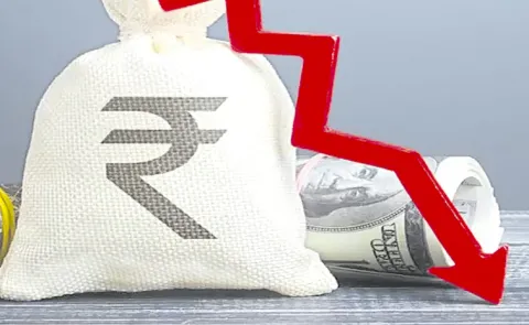 Rupee falls 34 paise to 95. 88 against the dollar
