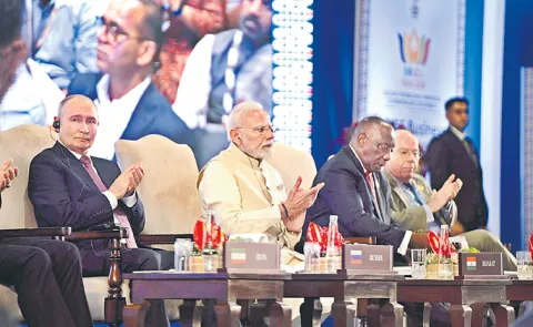 Sakshi Guest Column On BRICS Summits at Delhi