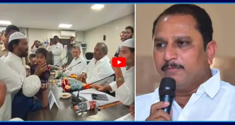 TDP Leader IMM Basha Complaint Against MLA Daggupati In Collectorate Office 1