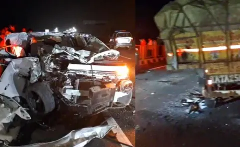 Karimnagar District: Car Hits Lorry