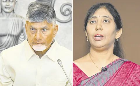 YS Sunitha Meet CM Chandrababu