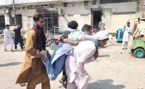 15 killed over 50 injured after suicide bombing at mosque in pakistan