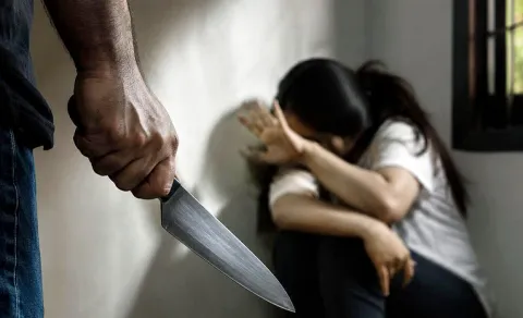  Husband attacks wife with a knife in Sircilla