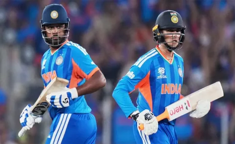 Poor Show From Samson, Abhishek As India Post 32-4 In 5 Overs