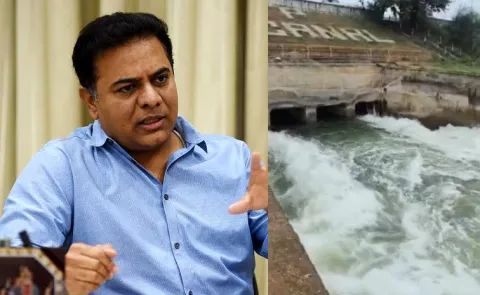 BRS KTR React On Jurala Water Release