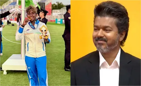 Tamil Nadu CM Vijay rewards G Kamalini after India womens Asian Games cricket gold