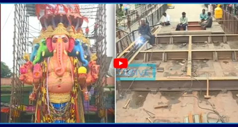Massive Arrangements For The Maha Ganapati Immersion 1