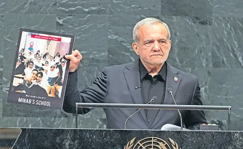Iran President Pezeshkian denied at the UN that Iran wanted a nuclear weapon